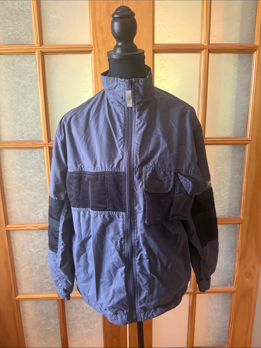 Nike Men's Two-Tone Blue Windbreaker Jacket